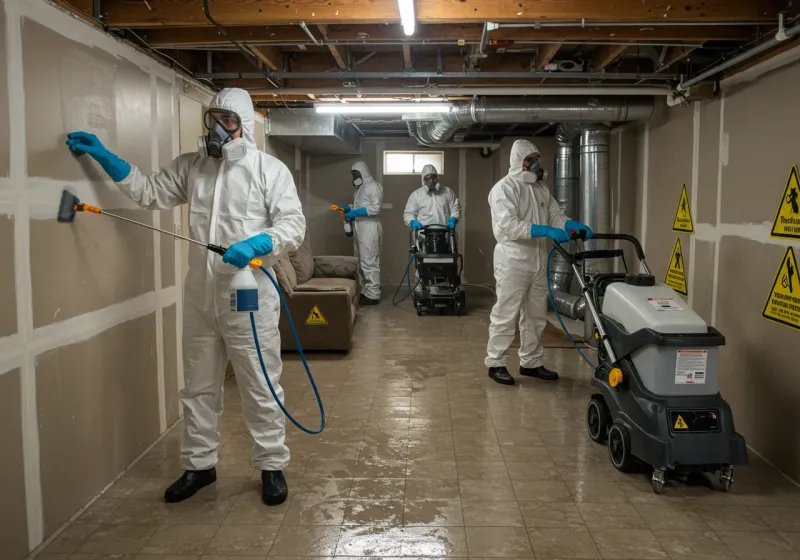 Basement Moisture Removal and Structural Drying process in Jewell County, KS